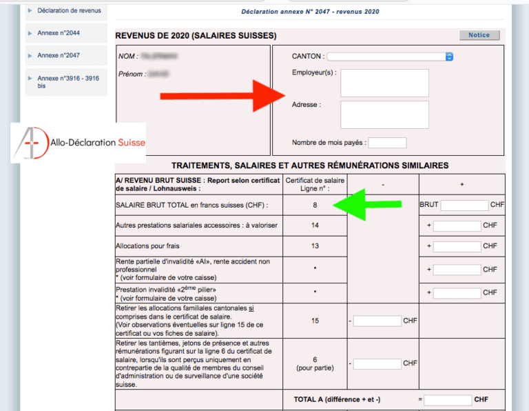Frontaliers remplir sa déclaration d'impôt AlloDéclaration Suisse