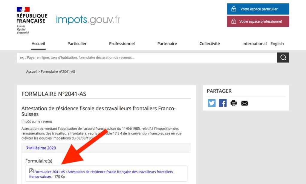 Lattestation De Résidence Fiscale Pour Frontaliers Allo Déclaration